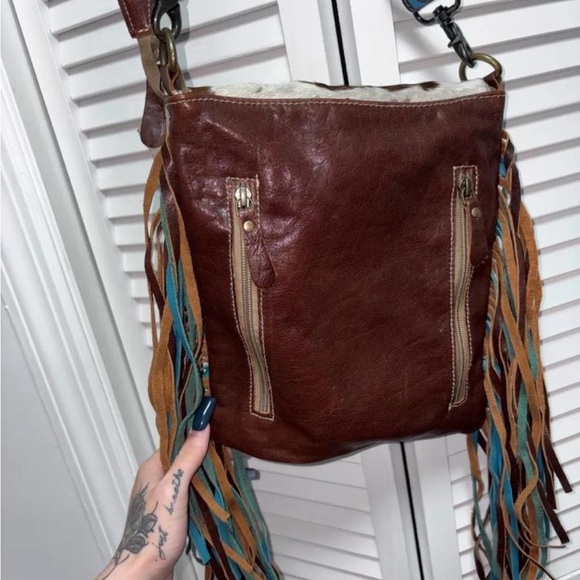 Myra Bag Cowhide and Paisley Crossbody - Picture 4 of 4